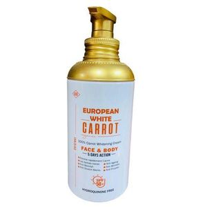 European White Carrot cream face & body spf 50+ 500ml
