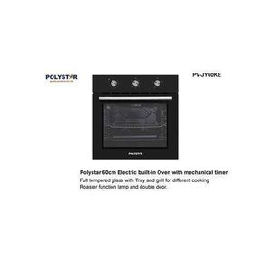 Polystar  60cm/56L Gas mix2 in 1 Built In Oven ( Electric and Gas) with Mechanical control and Timer