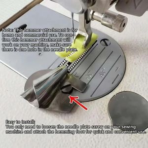 FLRHSJX 3 Sizes Sewing Machine Presser Foot Rolled Hem Pressure Foot Set  for Most Home Sewing