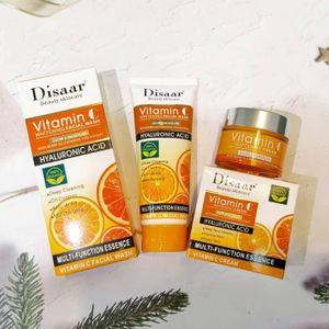 Disaar Vitamin c hyaluronic acid facial wash + cream