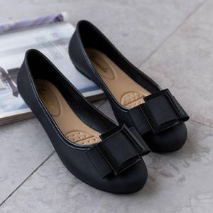 Women's Leather Penny Loafers Slip On Flats Office Ladies Casual Shoes - Black