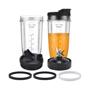 ( 2 Pack ) 32 Ounce Cup with Sip N Seal Lids Compatible with Nutri Ninja Auto-iQ 32ozcup