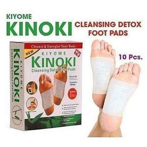 KINOKI DETOX FOOT PADS (1box 10pcs) GOLD GINGER + SALT / WHITE NATURAL PATCH TOXINS
