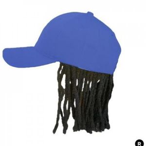 Reggaeman Blue Face Cap With Black Dread