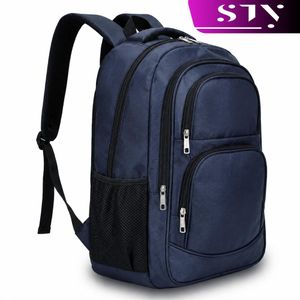 STY Men Large Capacity Backpack Bags Laptop Bags Navy Blue School Bags Notebook Computer Bag