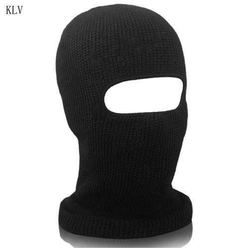 1pc Men's Ski Mask Solid Color Hat with Face and Neck Flap men balaclava hat