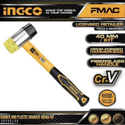 Ingco Rubber And Plastic Hammer - image 2