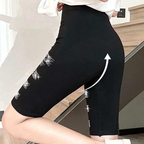 New Shorts Women Thin Fitness Casual High Waist Tights Summer Slim