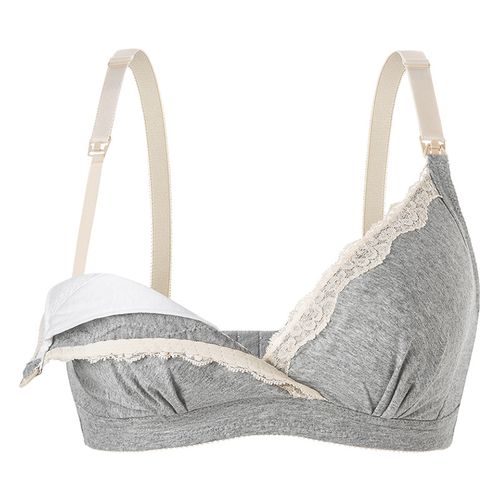 Pure Cotton Breastfeeding Bra Gathered Lace Pregnancy Underwear at Rs  2999.00/piece, Lace Bra