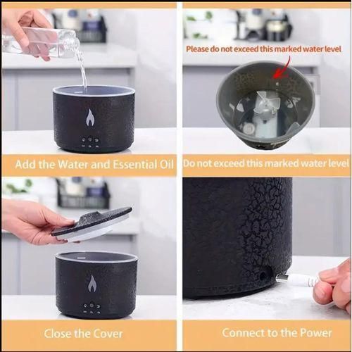 product_image_name-Generic-Volcano Aroma Diffuser - Volcano Emission Aromatherapy Diffuser, Jellyfish Flame Humidifier, LED Night Light Humidifier, Intelligent Timer.-5