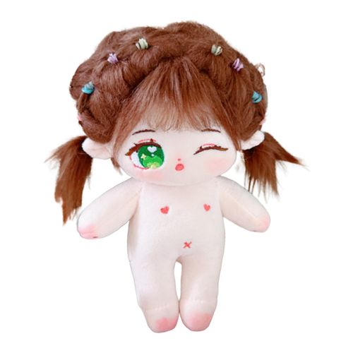 Generic Stuffed Doll Cotton Stuffed Idol Doll Plush Toy Brown