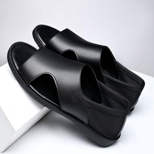 product_image_name-Fashion-Men's Palm Sandals Shoes Comfortable Soft Sole Casual Black-3