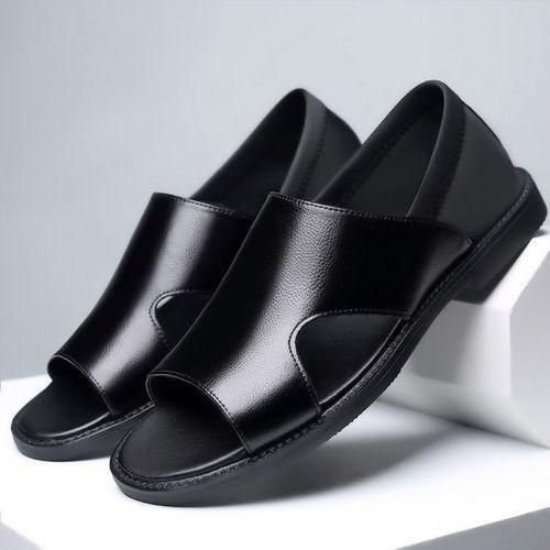 product_image_name-Fashion-Men's Palm Sandals Shoes Comfortable Soft Sole Casual Black-4