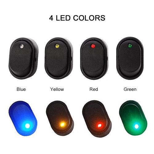 Generic 1Pcs LED Dot Light Rocker Switch 12V Car Auto Boat Marine