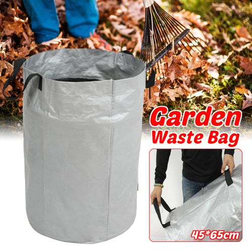 Heavy Duty Garden Waste Bags Industrial Handles & Fabric Reusable UV Water  Resistant Outdoor Bin Sack for Refuse Rubbish Leaves Grass Weeds (Color 