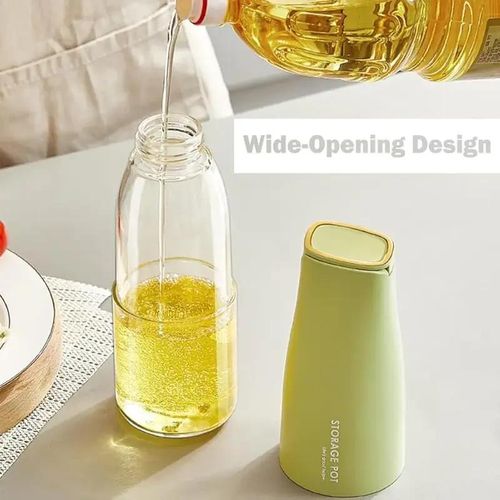 Generic 2pcs Leak-proof Glass Bottle Oil Dispenser - 500ml - image 3