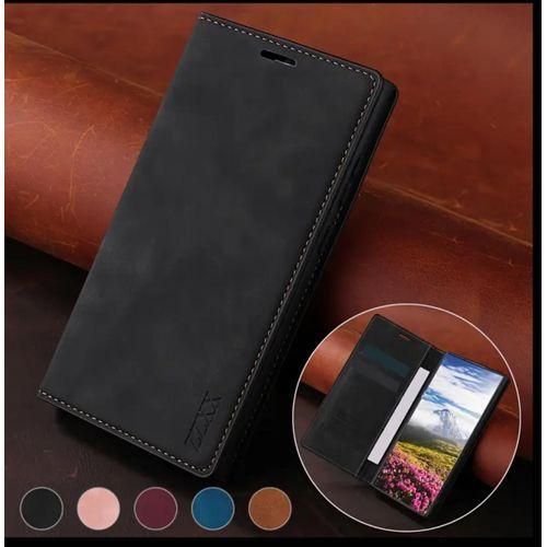 product_image_name-Samsung- S22 Open & Close Silicone Phone Case & Pouch RICH BOSS - High-Quality Artificial Leather Case Designed, Featuring RFID Blocking, a Card Slot, a Kickstand, And Strong Magnetic Closure, Providing Shockproof Protection.-5