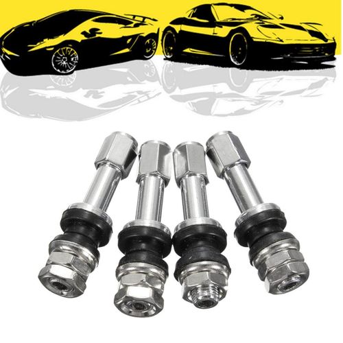 4Pcs Aluminum Car Auto Tubeless Wheel Tire Valve Stem Rim Bolt-in