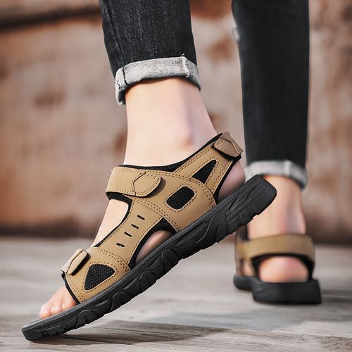 XCST-BNZHO Men Sandals Summer Beach Holiday Sandals Men Shoes New Outdoor  Male Comfortable Casual Sandals Men Sneakers Large Size 38-47