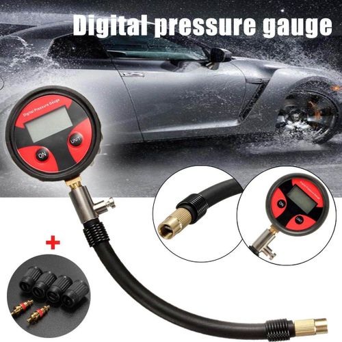 0-200PSI Digital Tyre Tire Air Pressure Gauge LCD Manometer