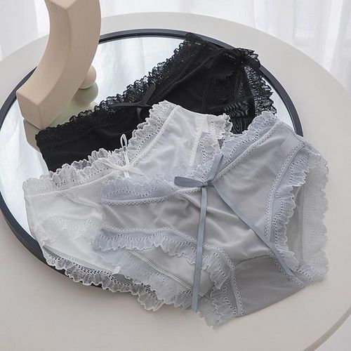 Sexy Lingerie for Ladies Mid Waist Breathable Underpanties Women