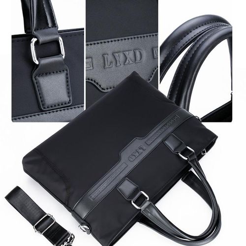Generic Large capacity men's briefcase, shoulder bag/crossbody bag - black - image 4