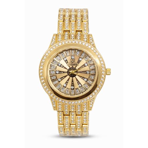 product_image_name-Fashion-Men's Gold bracelet type chain watch-1