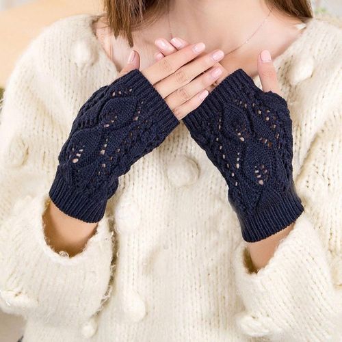 Women Gloves Stylish Hand Warmer Winter Gloves Women Arm Crochet