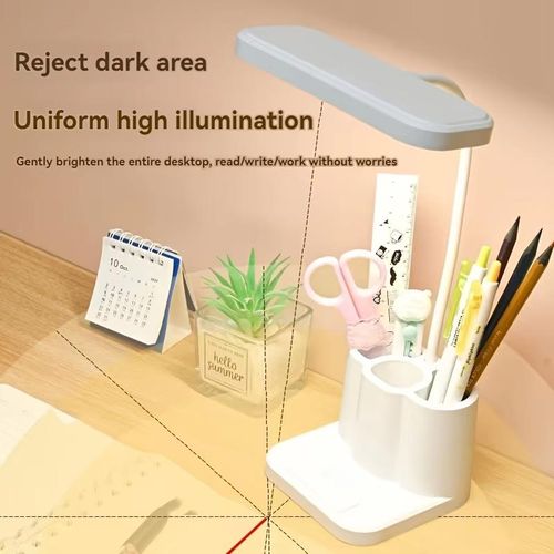 Generic Rechargeable night light study desk LED desk lamp, bedroom bedside LED night light, three-level adjustable brightness touch lamp - image 7
