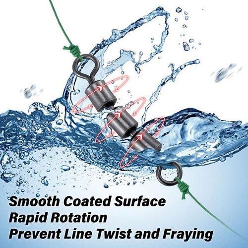 30pcs Bead Chain Rolling Swivel Ball Bearing High Speed Trolling Fishing  Lure Hook Connector Catfish Trout Rig Saltwater