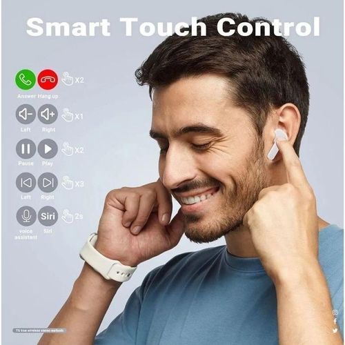 Generic TWS Transparent Ultrapods PRO 5.3 Bluetooth Earphones Wireless Earbuds LED Display Touch Control Headset earphone - image 6