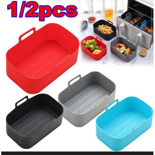 Generic Rectangular Silicone Air Fryer Liner -Non-Stick Large Baking Pot