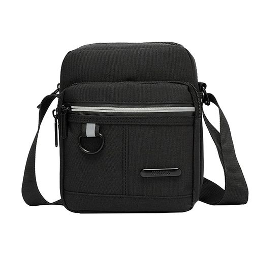 Fashion Casual Men Shoulder Bag Canvas Male Crossbody Messenger Bags High  Quality Small Men's Bag Handbag Fashion Man Purse Bolsas-C1-black