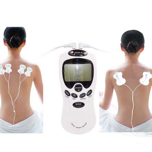 Electric massager pulse TENS Neck back foot body massager electrod health  therapy massage machine Slimming Muscle Relax 2+4 pad