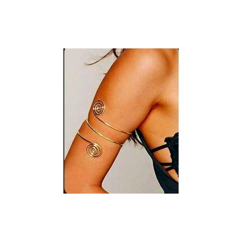 product_image_name-Fashion-Non tanish Ladies Unique Upper Arm Cuff Bangle/bracelet-GOLD-1