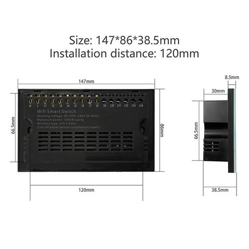 product_image_name-Tuya-Dual-Plug Smart Wall Socket with Usb+Type-C Fast Charging Wifi Dual-Use Smart Socket SmartLife-4