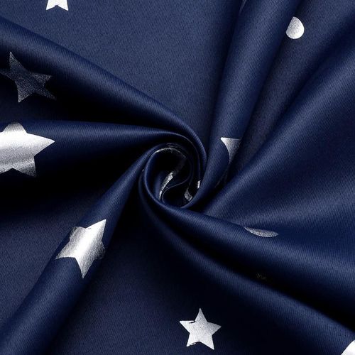 product_image_name-Fashion-7.5ft By 7.5ft Quality Moon And Star Navy Blue Curtain-4