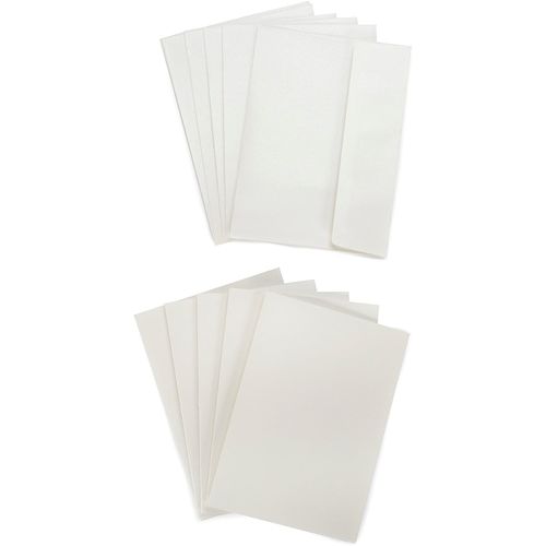 Darice Blank White Cards with Envelopes, 5 x 7 Inches, 50 Pack 