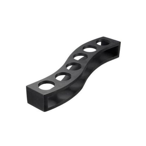Generic 6 Hole Bamboo Tequila Shot Glass Rack Holder Without Glass- Black