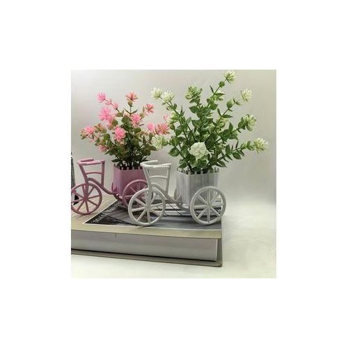Home 1pcs Artificial potted plant- Vintage bicycle design