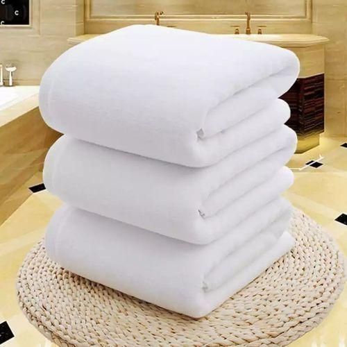 Generic SET OF 3 LARGE BATH TOWELS- WHITE