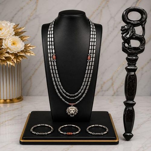Fashion ROYAL TRADITIONAL-3 STEPS BEAD SET-WITH A STAFF-MEN