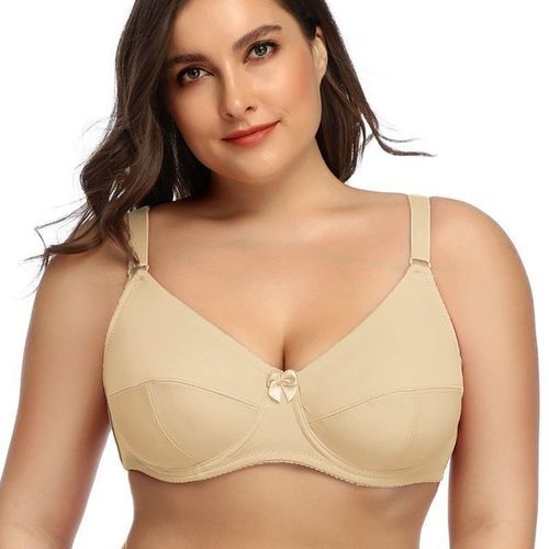 Black Full Coverage Underwire Non-Padded Minimizer Bra for Women –