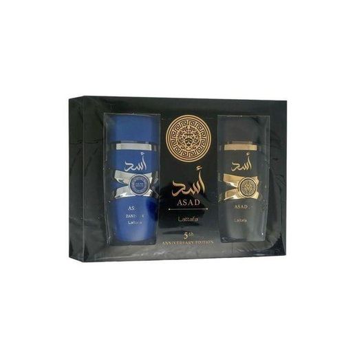 product_image_name-Generic-Lattafa Asad 2-in-1 Gift Set (Asad Black + Asad Zanzibar) 100ml Each.-1