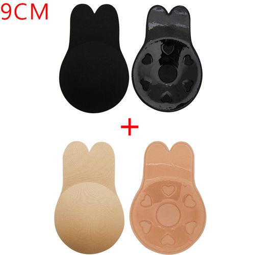 2 Pairs Silicone Push-up Bra Self-adhesive Strapless Invisible Bra