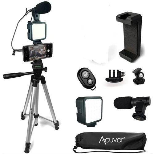Generic Vlogging Kit Potable Handheld Gimbal Phone Stabilizer With Height Adjustable Tripod