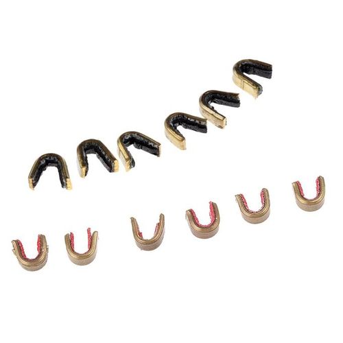 12Pcs Anti-Slip Copper Bowstring Nocks Protect Buckle Clips Nocking Points