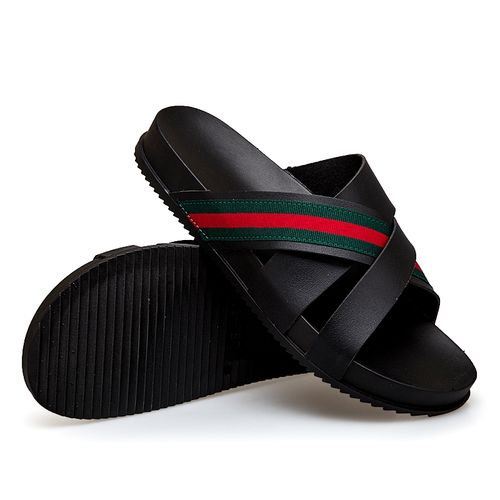 Fashion Mens Summer Open Toe Casual Beach Sandals 3 Strap Slipper ...