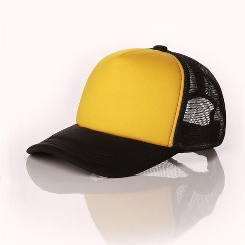 product_image_name-Fashion-Unisex Lux Trucker's Hat - Black/Yellow-1