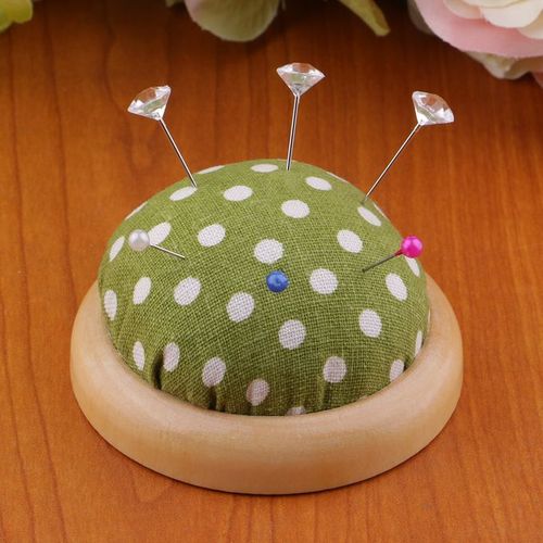 Wrist Pin Cushions Sewing Needle Cushion Holder Band Wearable Pincushions  For Sewing (sewing Necessities Pattern Green)